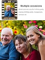 YAAVAAW 60th Birthday Inflatable Selfie Frame Black Gold Giant Photo Booth Frame view 6