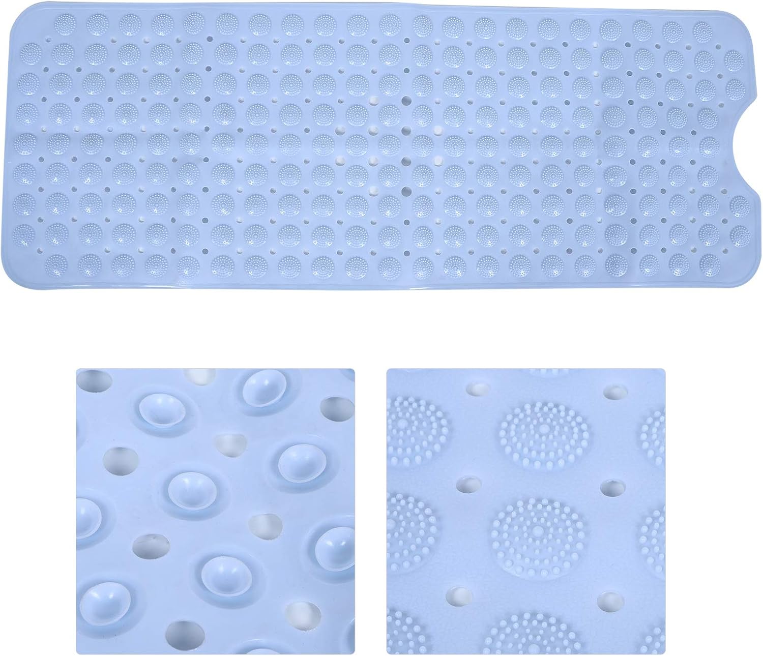 Yosoo Shower Stall Mat, Bath Tub Mats Shower Bath Mat Suction Cup Non‑Slip Bathroom Mat Safety Massage Pad for Bathroom Shower Floors: Home & Kitchen