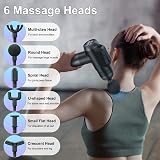 Timiyou Massage Gun Deep Tissue 99 Speeds 6 Heads LCD Touch Screen view 5