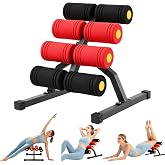 Mini Inversion Table Foldable Exercise Equipment for Home Gym Back Extension &amp; Ab Workouts with Resistance Bands Lower Back Trainer