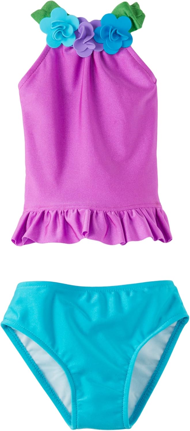 Love U Lots Baby Girls' 2 Piece Tankini With Ruffle and