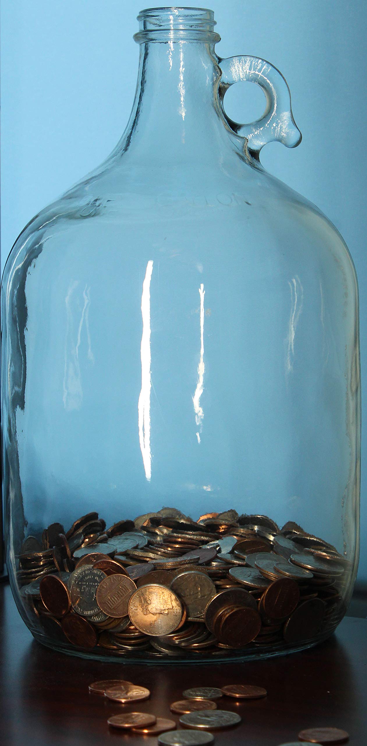 Skywin Swear Jar, Glass Coin Jar for Adults, Large Money Jar, Coin Bank, Piggy Bank for Storing Coins & Change