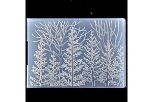 Kwan Crafts 3D Tree Woodland Background Plastic Embossing Folders for Card Making Scrapbooking and Other Paper Crafts 3072506