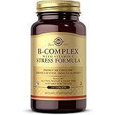 Solgar B-Complex with Vitamin C Stress Formula, 250 Tablets, 125 Servings | Energy Metabolism, Nervous System &amp; Immune Support - Non-GMO, Vegan, Gluten Free, Dairy Free, Kosher