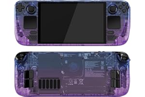 eXtremeRate Replacement Full Set Housing Shell with Buttons for Steam Deck OLED Handheld Console, Custom DIY Gradient Translu