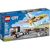 LEGO City Airshow Jet Transporter 60289 Building Kit; Fun Toy Playset for Kids, New 2021 (281 Pieces)
