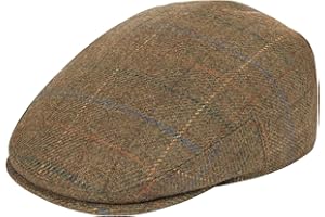 VOBOOM Men's Herringbone Flat Ivy Newsboy Hat Wool Blend Gatsby Cabbie Cap