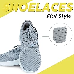 LUOFMISS 2 Pairs Flat Shoe Laces 5/16" Athletic