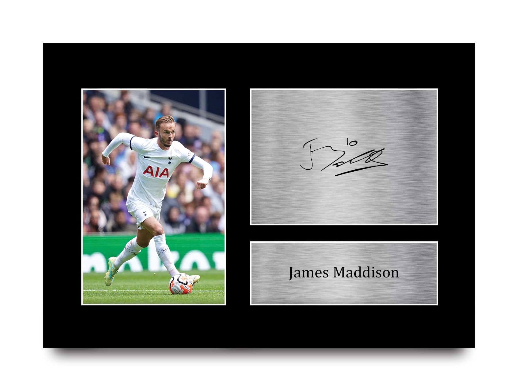 HWC Trading A4 James Maddison Tottenham Hotspurs Gifts Printed Signed Autograph Picture for Football Fans and Supporters - A4