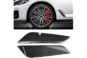 Jaronx Compatible with BMW Fender Vent Replacement for 5 Series G30/G31 2017-2023, Carbon Fiber Pattern Side Fender Vent Trim Cover for BMW G31/G30 51137349593 51137349594
