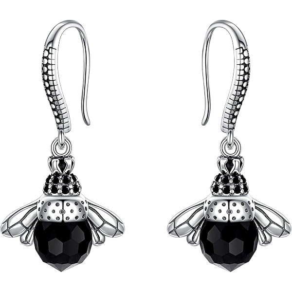 Bumble Bee Crystal Earrings - UK