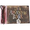 LINKEDWIN Our Adventure Book, Pixar Up Themed Scrapbook with Movie Postcards, Wedding and Anniversary Photo Album, Memory Kee
