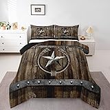 Rustic Farmhouse Comforter Set,Rusty Horseshoe