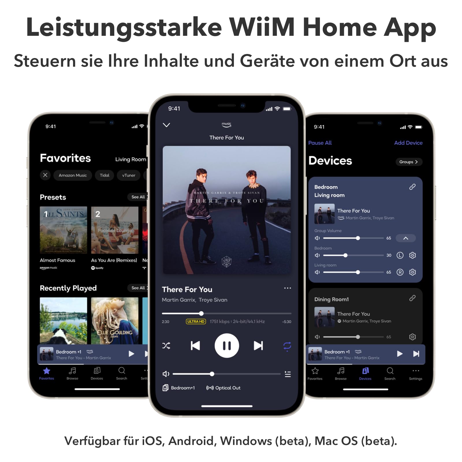 WiiM Pro AirPlay 2 Receiver, Chromecast Audio, WiFi Multiroom Streamer, funktioniert mit Alexa, Siri und Google Assistant, streamt Hi-Res Audio von Spotify, Amazon Music, Tidal und mehr Bluetooth 5