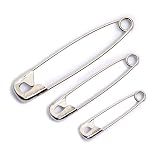 Dritz 200-Piece Safety Pins, Size 1 (1-1/16"), Nickel Finish - Rust Resistant For Crafting, Jewelry, Sewing