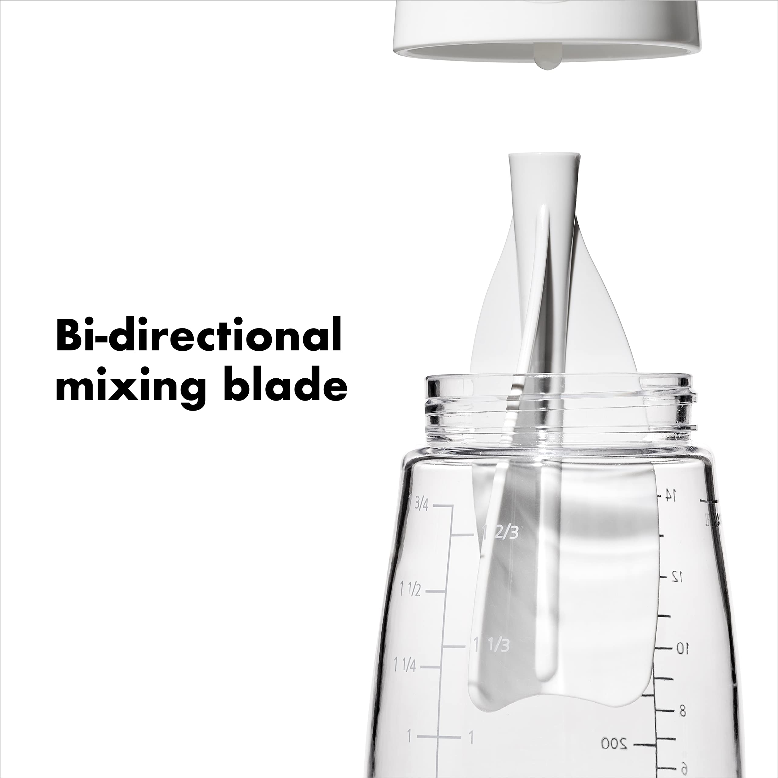 OXO Good Grips Twist & Pour Salad Dressing Mixer, Gray