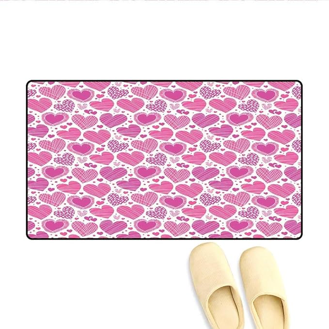 Soefipok Alfombrillas en Forma de corazón romántico con Diferentes