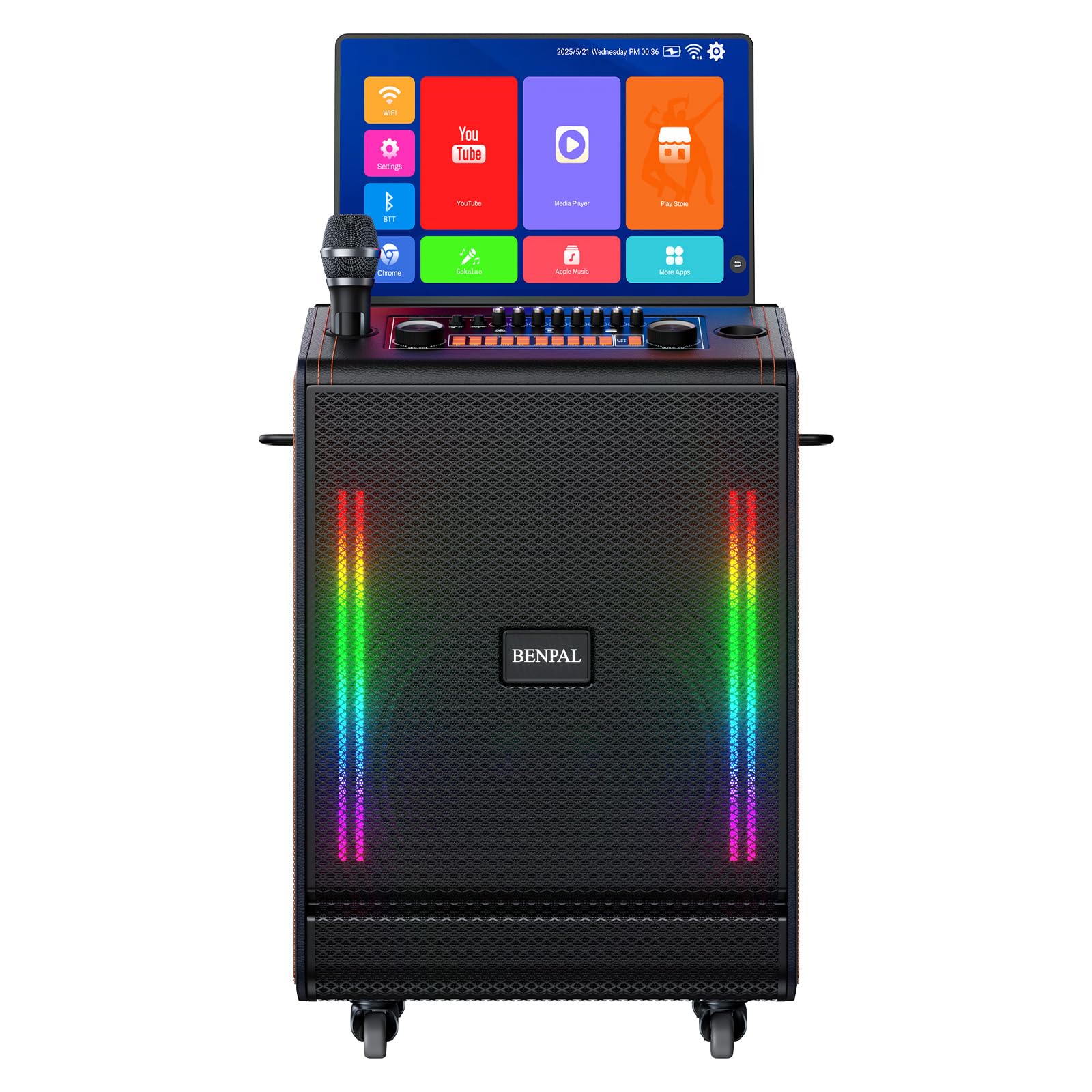 Photo 1 of Smart Karaoke Machine with 17.3 Inch Touch Screen & Lyrics Display, Up to 1200W Powerful Speaker, Super Deep Bass Sound for Home Party, Outdoor - Perfect for Adults, Kids, Singers & Music Lovers