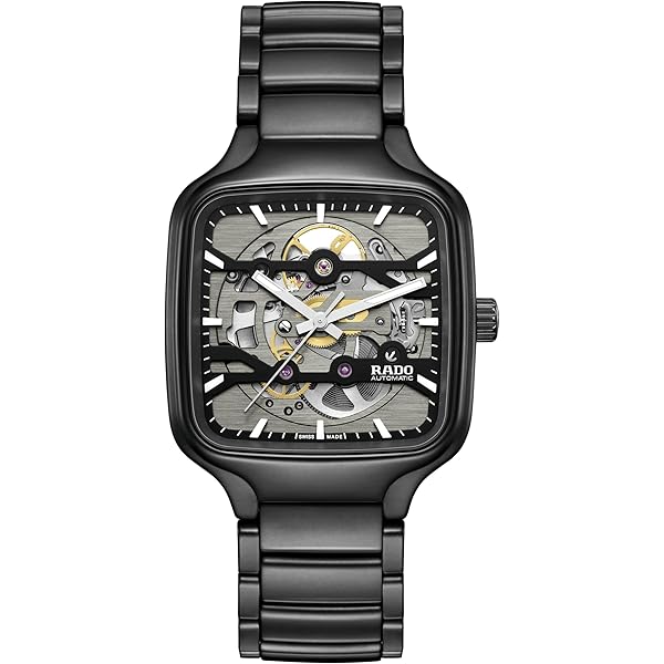 Amazon.com: Rado True Square Automatic Black Dial with Rose