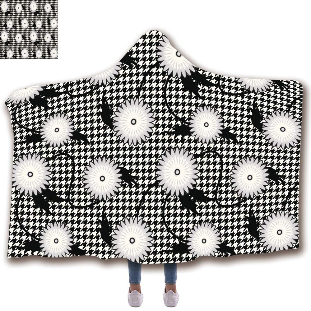 51 H ファッションブランケット 花スケッチ 51 Dxm Dmmt G130x150k ユニセックス 子供 ウェアラブルフード付きブランケット 59 W X 大人 新生児 カラー9 B07mp723y6 Iprint 古代中国装飾ブランケット おくるみ ベビールームウォールステッカー お買い得