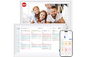 TOPELOTEK Digital Calendar 15.6 inch Wall Calendar Planner with Touch Screen, Electronic Calendars for Family Organizer, Smart Chore Chart Sync with Phone by App for Meal Planner, Photo Share Stand & Wall Mount