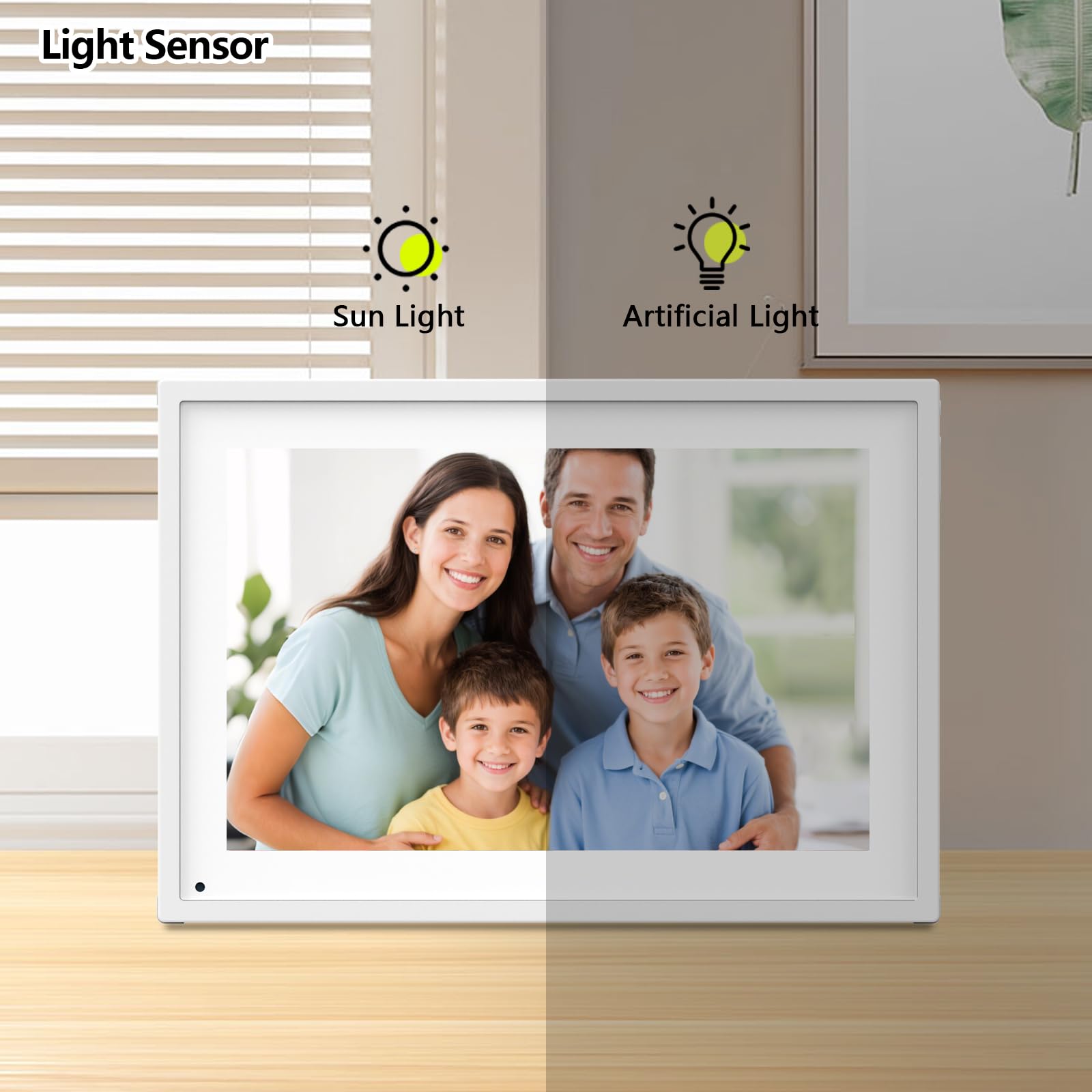 10.1 Inch Smart Digital Calendar Planner & Chore Chart, IPS HD Touchscreen Interactive Display, Smart Family Planner, Digital Picture Frame for Seamless Scheduling - Share Photos/Videos via App