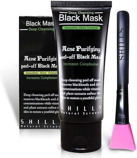 Download Shills Black Mask Peel Off Mask Blackhead Remover Mask Charcoal Mask Blackhead Peel Off Mask And Brush Kit Amazon Ca Beauty PSD Mockup Templates
