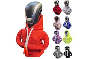 NTING Car Gear Shift Hoodie, Gear Shift Cover, Car Shifter Hoodie Cover Sweatshirt, Universal Automotive Interior Accessories Gift, Orange