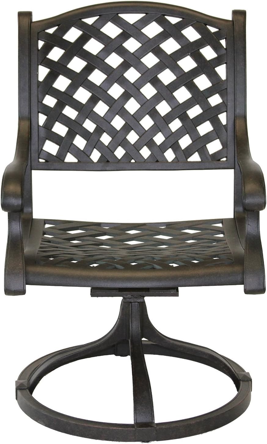 darlee patio furniture replacement cushions on Nassau Cast Aluminum Powder Coated 9pc Outdoor Patio Dining Set With 64 X64 Square Table Antique Bronze Garden Outdoor Amazon Com