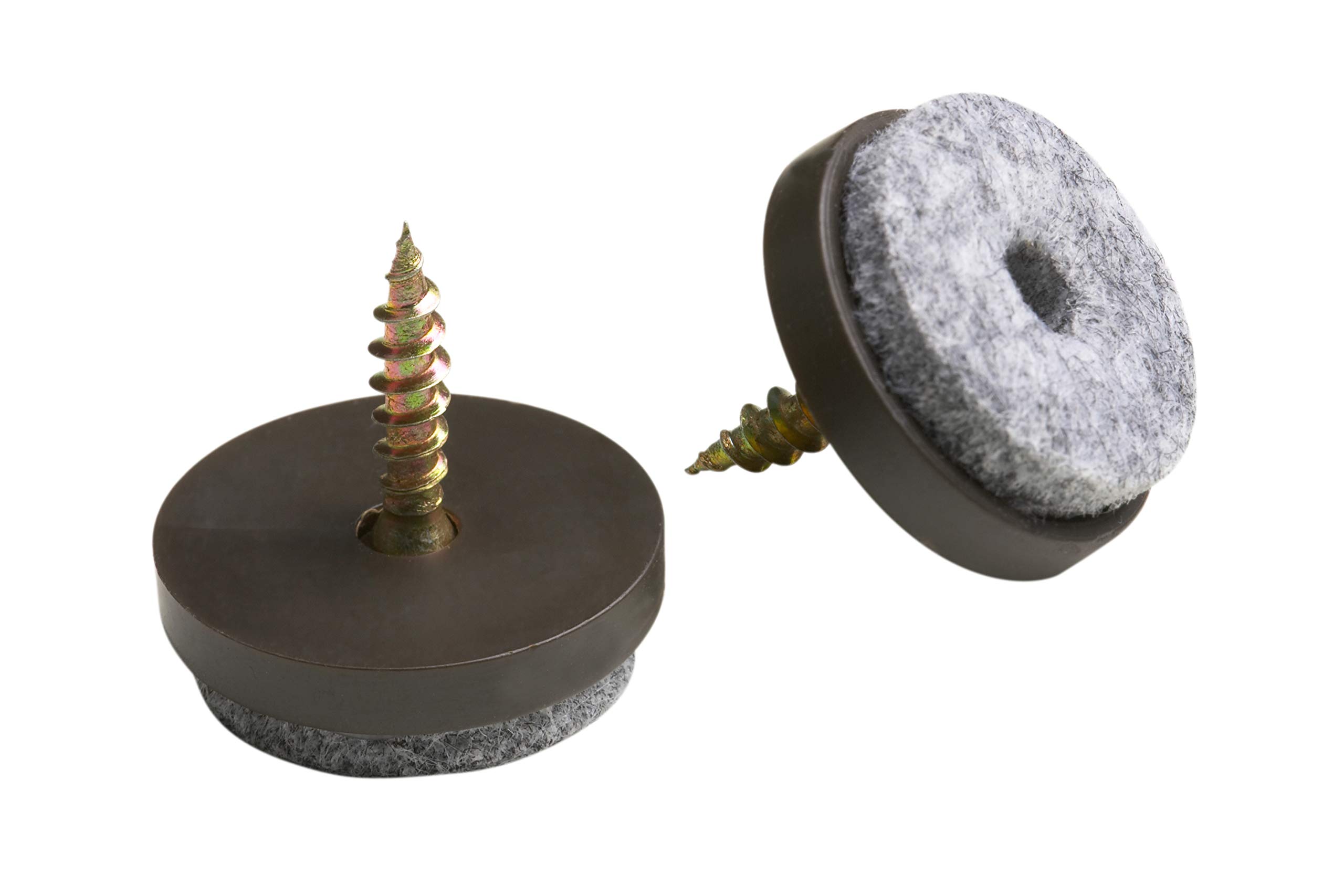 Meister Felt Glider with screw, Ø 30 mm, brown, 20 pieces, 644266