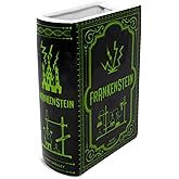 Steel Mill & Co Original Large Book-Shaped Decorative Vase, Ceramic Vases for Home Decor, Gothic Bookshelf Decor, Unique Vase for Book Lovers (Frankenstein)