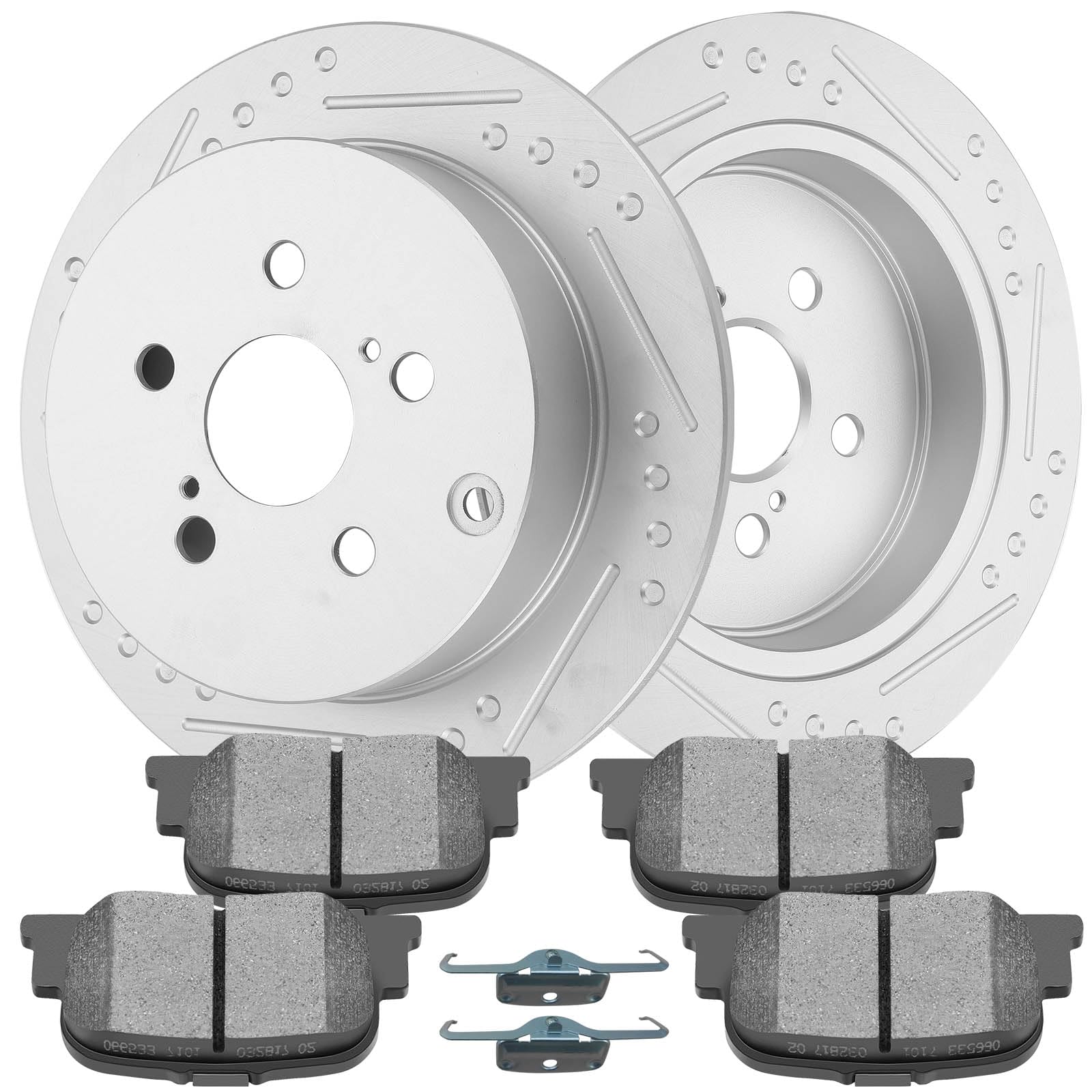 SCITOO Rear Brake Kits D835-7708 Brake Pads & 31269 Brake Rotors Fit For Scion For tC 2005-2007 2010