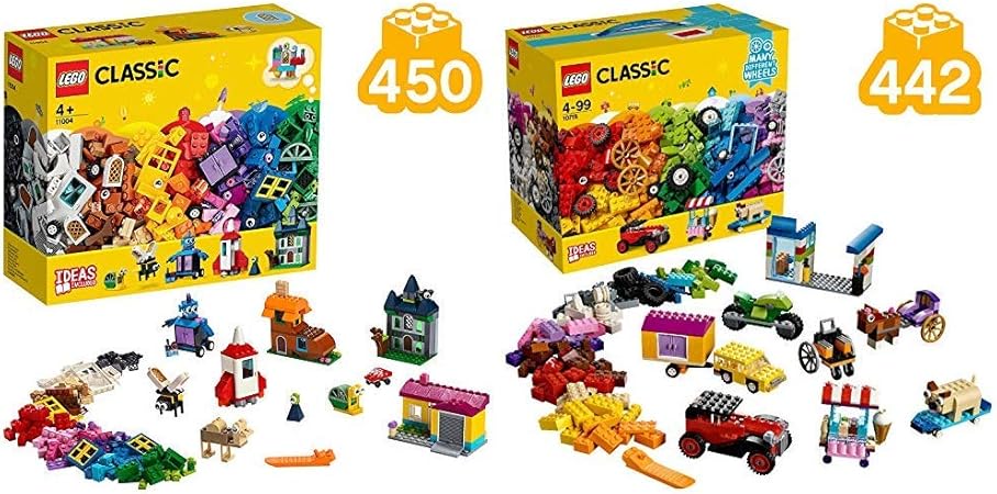 Amazon レゴ Lego クラシック 創造力の窓 ブロック おもちゃ 女の子 男の子 クラシック アイデアパーツ タイヤセット 知育玩具 ブロック おもちゃ 女の子 男の子 セット買い ブロック おもちゃ