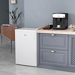 HOMCOM Upright Freezer, 3.0 Cubic Feet Compact Mini