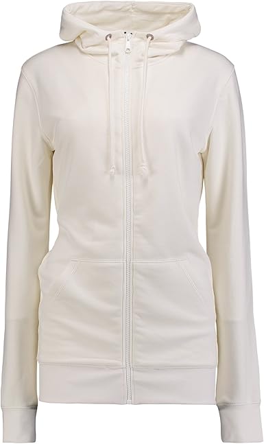 ladies longline zip hoodie