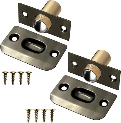 Jiayi Ball Door Catches Adjustable Stainless Steel Bronze 2 Pack