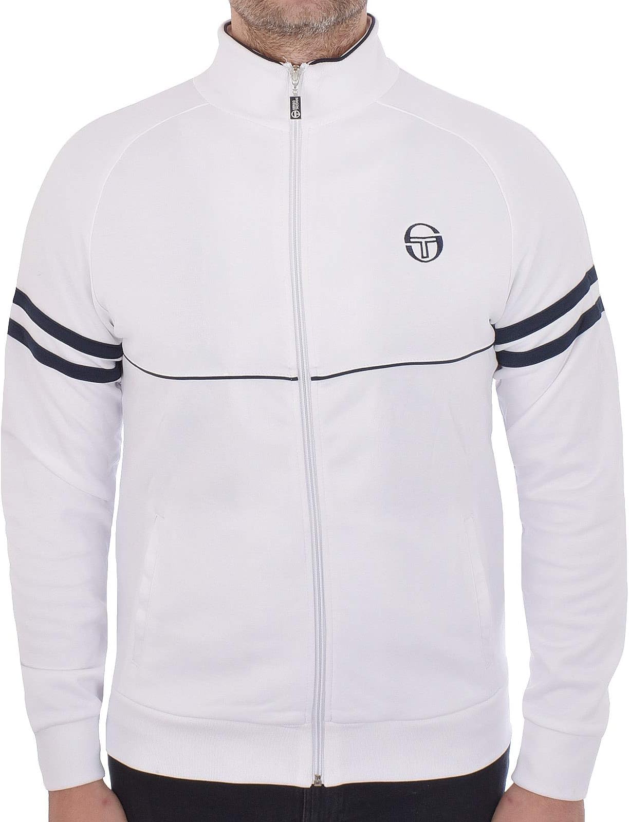 Mens Orion Casual Track Jacket - White - L