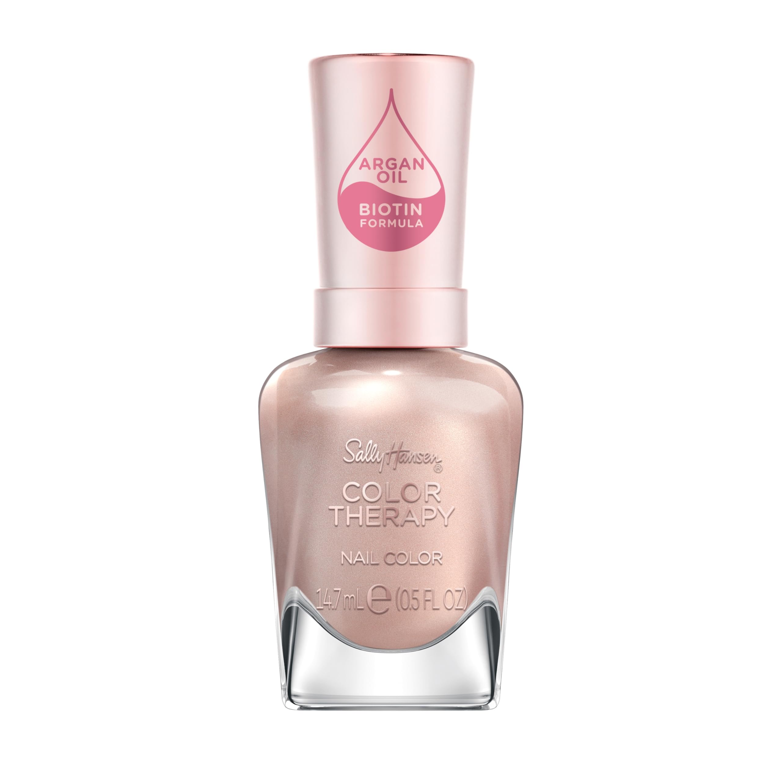 Sally Hansen Colour Therapy Nail Polish with Argan Oil, 200 Powder Room, 14.7 ml