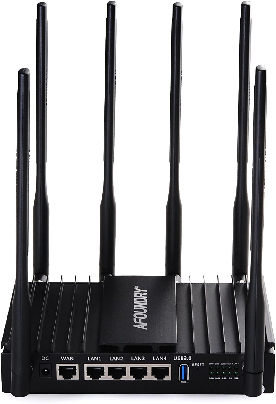 Wireless WiFi Router Dual Band 802.11ac High Speed Gigabit 1200Mbps Broadband Computer N Router 6 External Antennas,3 Processors for Large Home,Enterprise,Villas