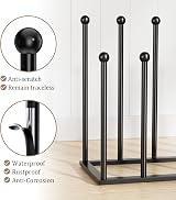 pickpiff Free Standing Shoe Rack Black Metal 8 Pairs Boots Organizer view 2