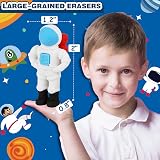 Halobios Space Erasers Set for Kids 16 Puzzle Pencil Erasers Astronaut Rocket view 2