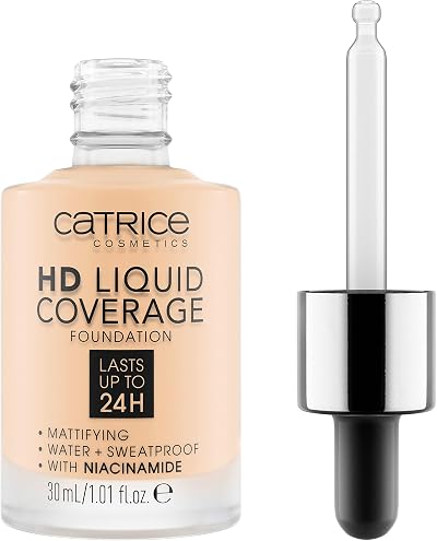 Catrice HD Liquid Coverage Foundation Mattifying 30ml Longlasting Oil-Control