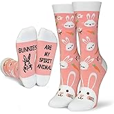 GOLIN Women & Girls Novelty Animal Socks: Funny Giraffe & Bunny Socks - Horse & Cow Animal Lovers Gifts