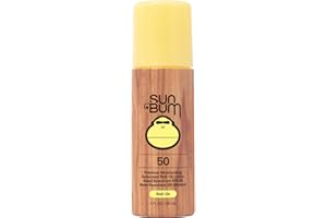 Sun Bum Original SPF 50 Roll-On Sunscreen Body Lotion - Broad Spectrum Moisturizing Sunscreen with Vitamin E - Hawaii 104 Act Compliant (Made without Octinoxate & Oxybenzone) - Travel Size - 3 oz