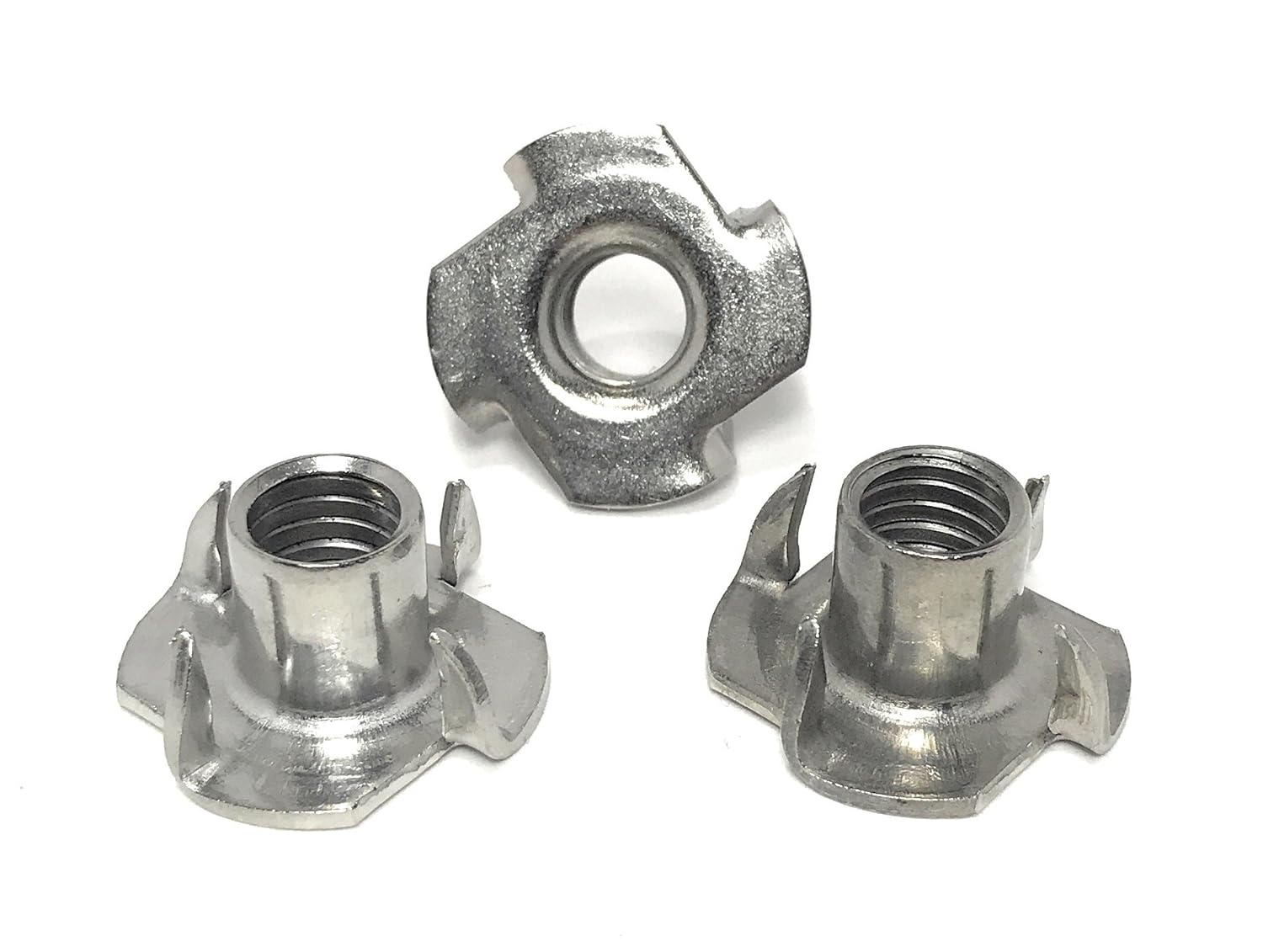 TNUT Stainless Steel 3/816X7/16 4 Prong Tee Nuts (3/816 Thread 7/16