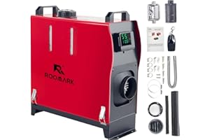 Roomark Diesel Heater, All in One-5KW 12V with 5L/1.3Gal Fuel Tank, Remote Control and LED Control Fast Heating Low Noise, for truck,Trailer, Camper, Van, Boat