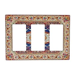 Spshian Vintage Bohemian Blue Red Floral Retro 3