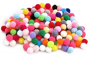 Craft 10mm Pom Poms Multicolor Pompoms Pompom Soft and Fluffy Mini Pom Poms Mini Pompoms for Crafts DIY Project Party Holiday