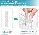 Vtopmart 4 Pack Clear Stackable Storage Drawers with Handles view 6