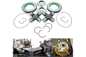 LAWETA 2014835 Upgraded Front Axle Seal & Greaseable U Joint Kit Compatible with Ford F250 F-250 F350 F-350 Super Duty 2005-2015 Replaces 2017426 54983 25-332X SPL55-3X Single And Dual Rear Wheel